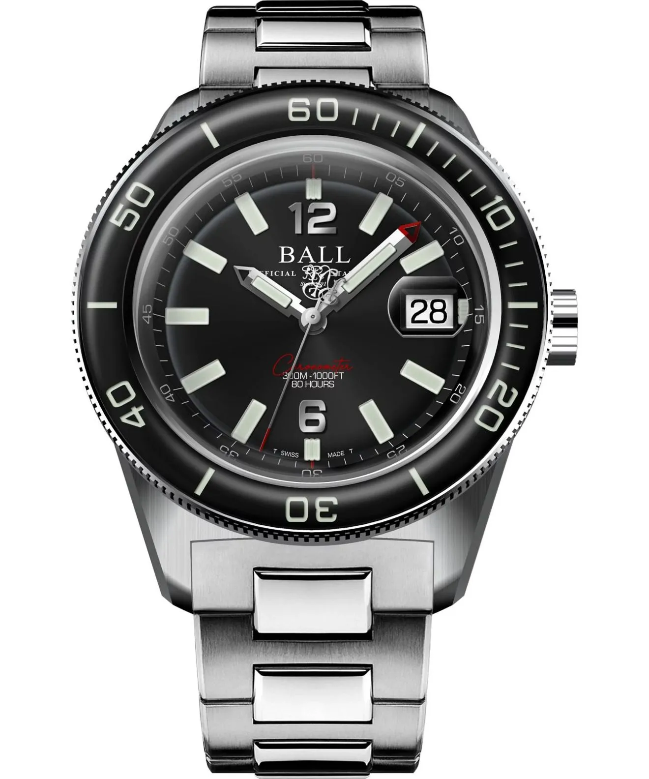 Годинник Чоловічий Ball Engineer M Skindiver III Limited Edition DD3100A-S1C-BK