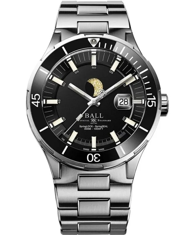 Годинник Чоловічий Ball Roadmaster Challenger Moonphase Limited Edition DM3150B-S13J-BK