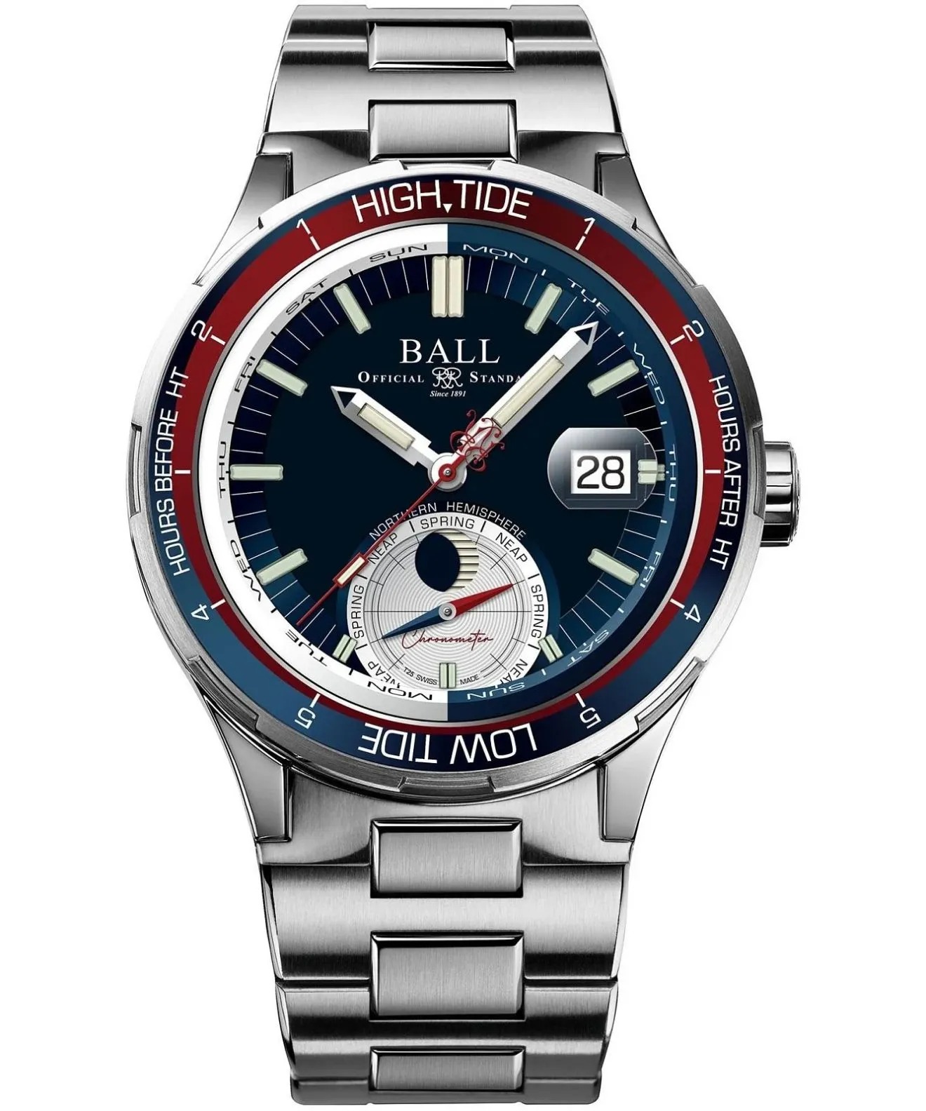 Годинник Чоловічий Ball Roadmaster Ocean Explorer Limited Edition DM3120C-SCJ-BE
