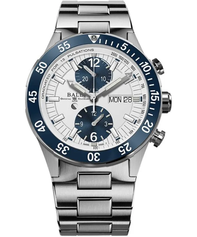 Годинник Чоловічий Ball Roadmaster Rescue Chronograph Limited Edition DC3030C-S1-WH