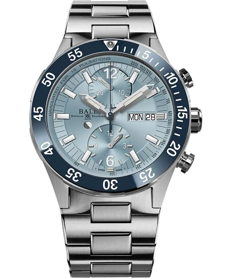 Годинник Чоловічий Ball Roadmaster Rescue Ice Blue Chronograph Limited Edition DC3030C-S3-IBE