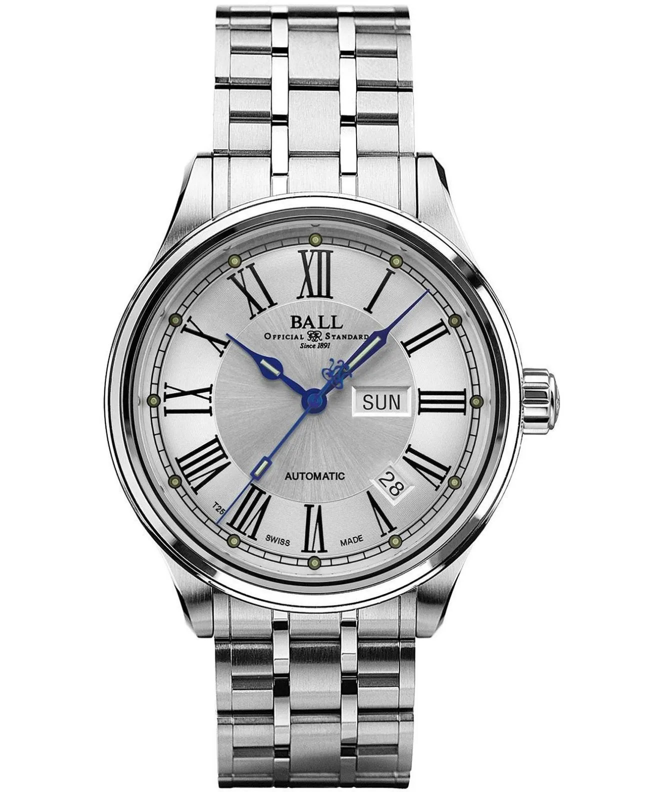 Годинник Чоловічий Ball Trainmaster Roman NM1058D-S4J-WH
