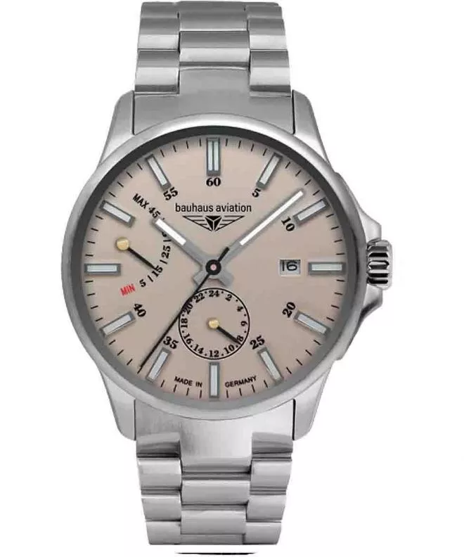 Годинник Чоловічий Bauhaus Aviation Titanium Automatic Power Reserve 2860M-5