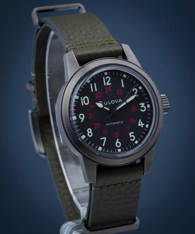 Годинник Чоловічий Bulova Military Hack Automatic 98A255