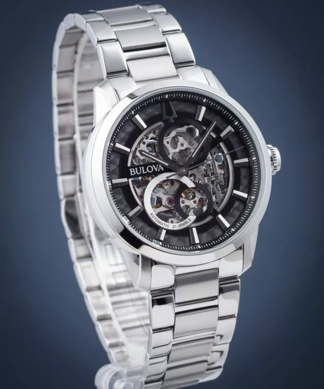 Годинник Чоловічий Bulova Sutton Skeleton Automatic 96A208