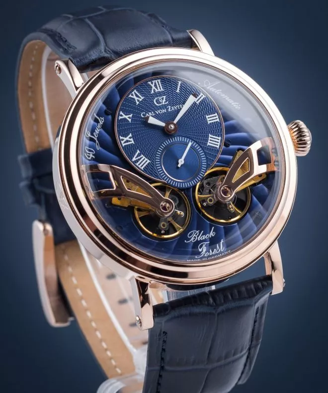 Годинник Чоловічий Carl von Zeyten Black Forest Twin Balance Automatic CVZ0017RBL