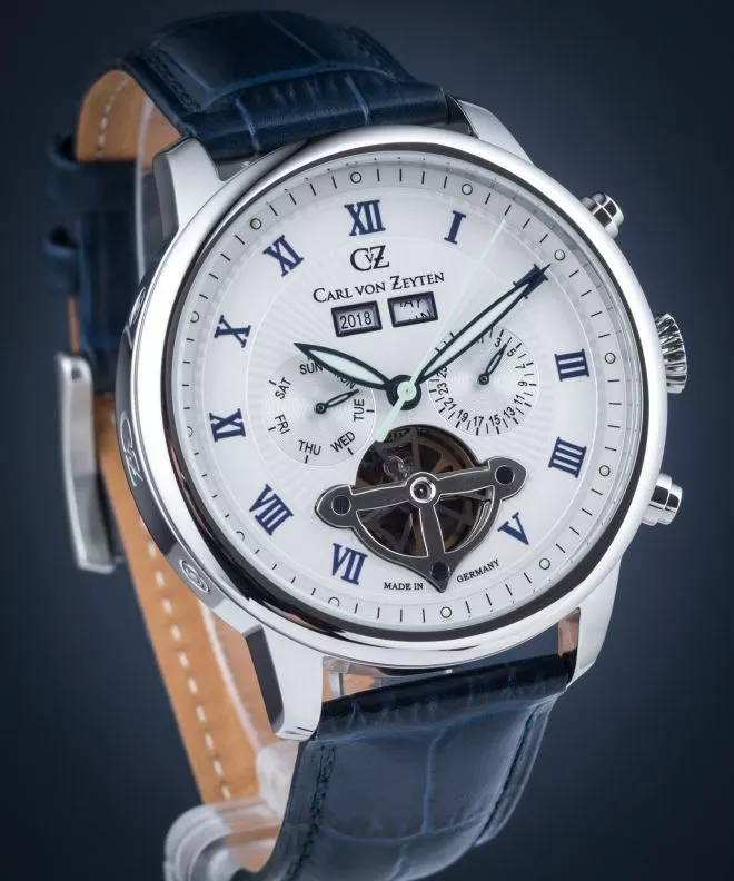 Годинник Чоловічий Carl von Zeyten Carl von Zeyten Bonndorf Automatic CVZ0053WH