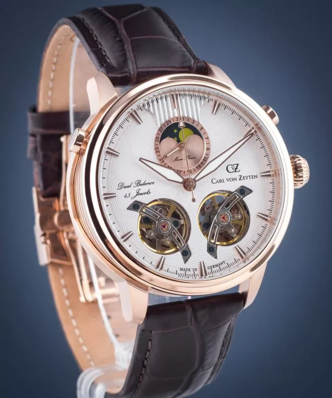 Годинник Чоловічий Carl von Zeyten Durbach Twin Balance Automatic CVZ0060RWH