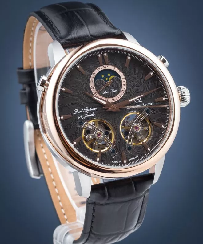 Годинник Чоловічий Carl von Zeyten Forbach Twin Balance Automatic CVZ0056BK