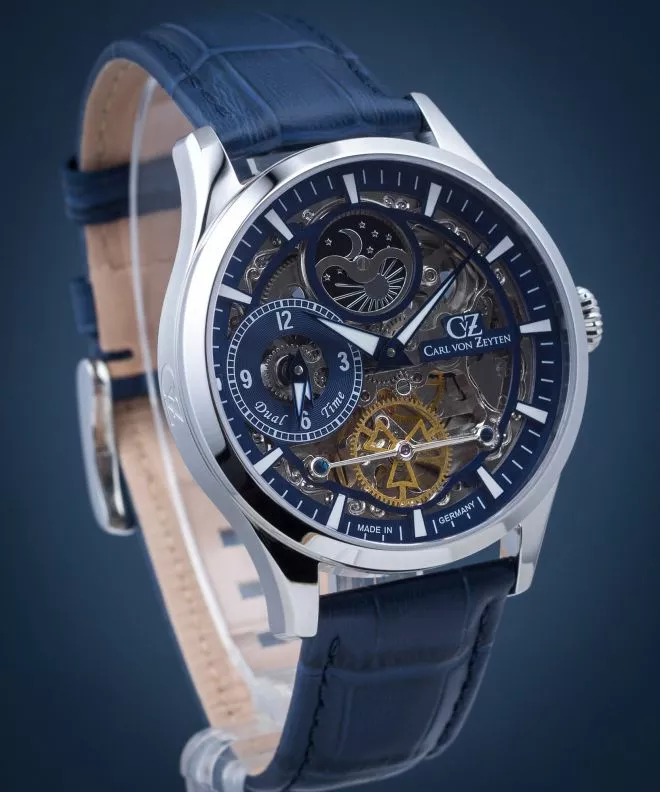 Годинник Чоловічий Carl von Zeyten Freiburg Skeleton Automatic CVZ0063BLS