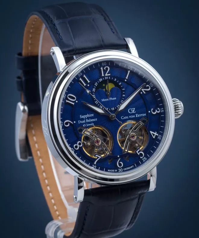 Годинник Чоловічий Carl von Zeyten Murg Twin Balance Automatic CVZ0054BLS