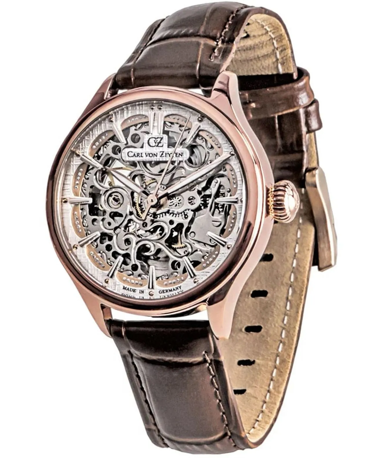 Годинник Чоловічий Carl von Zeyten Ruhestein Automatic Open Heart Limited Edition CVZ0075RWHS