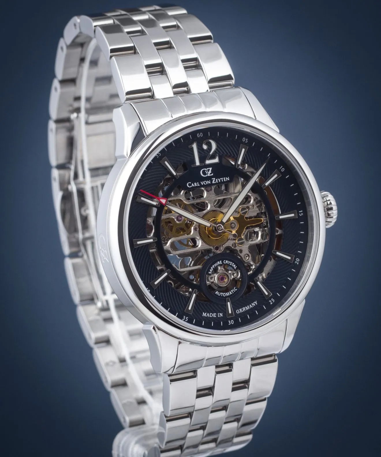 Годинник Чоловічий Carl von Zeyten Schramberg Skeleton Limited Edition CVZ0080BLMS