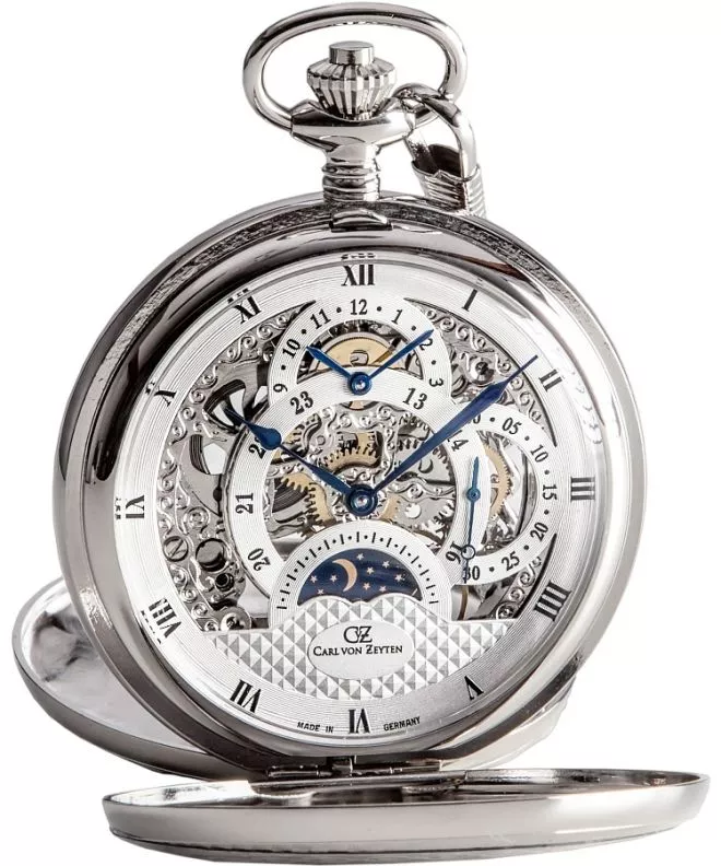 Годинник Чоловічий Carl von Zeyten Schutter Skeleton Mechanical CVZ0038SL