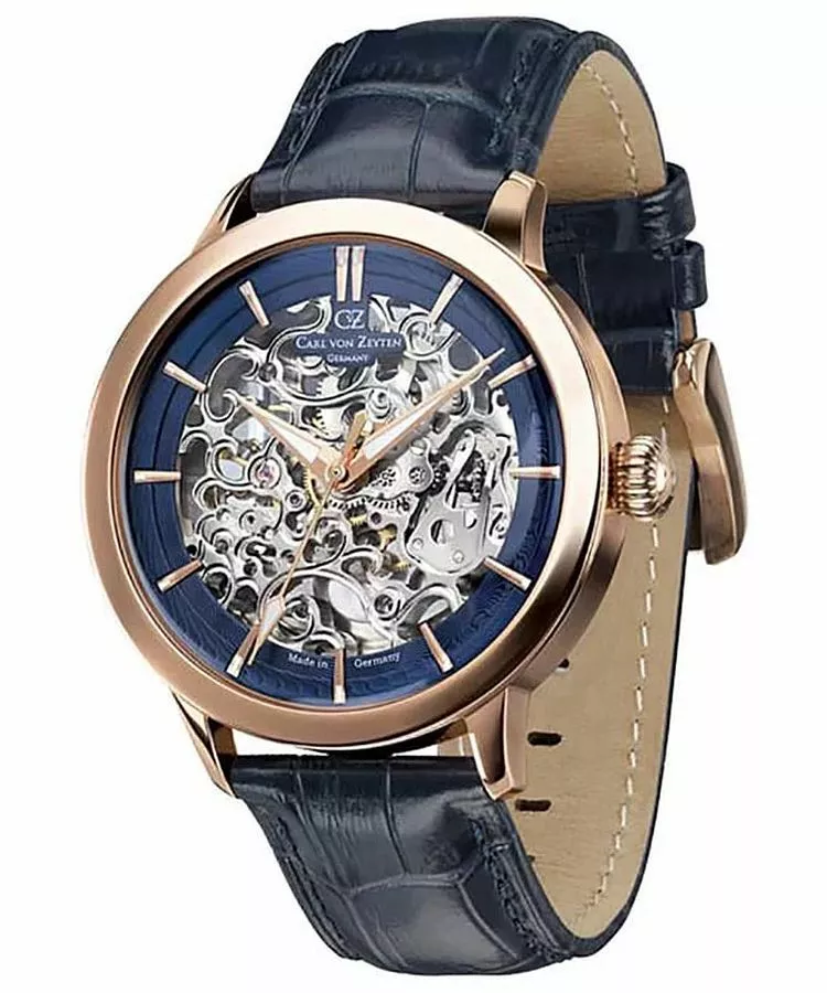 Годинник Чоловічий Carl von Zeyten Triberg Skeleton Automatic Limited Edition CVZ0013RBLS