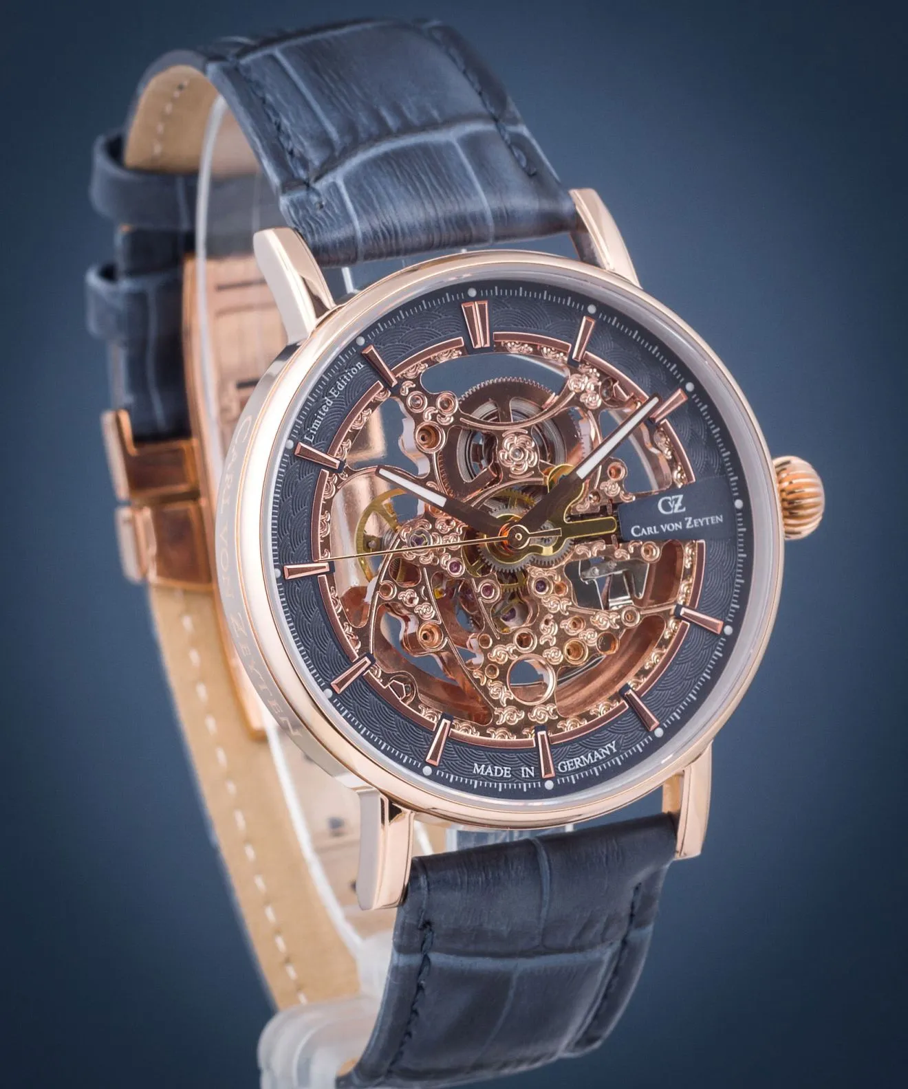 Годинник Чоловічий Carl von Zeyten Weitenau Skeleton Limited Edition CVZ0078RBLS