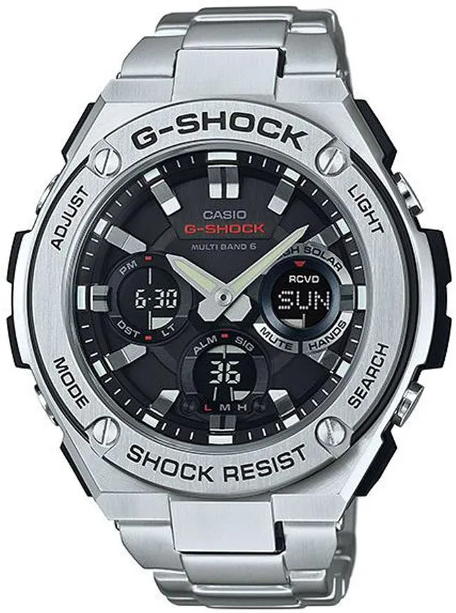 Годинник Чоловічий G-SHOCK Casio G-Steel Solar Waveceptor GST-W110D-1AER