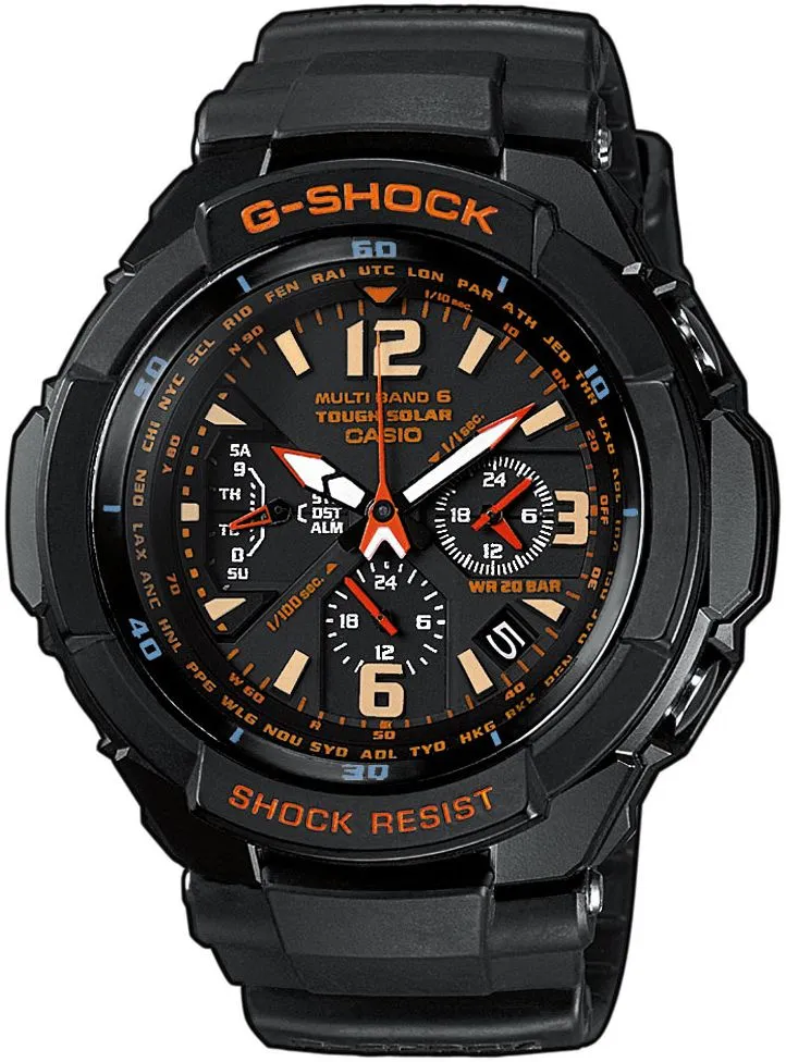 Годинник Чоловічий G-SHOCK Casio Chronograph Waveceptor/Gravity Defier GW-3000B-1AER