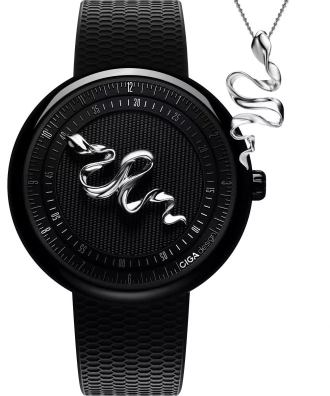 Годинник Чоловічий Ciga Design Legend of Serpent Automatic Silver 925 Edition GPHG 2021 SET U037-BB02-W6B