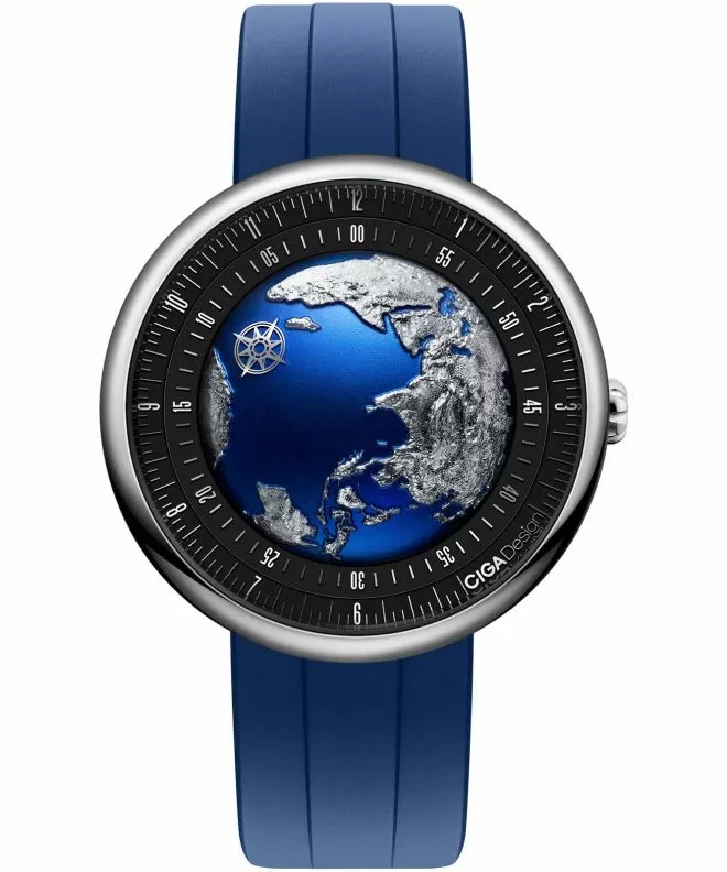 Годинник Чоловічий Ciga Design U Series Blue Planet II Titanium Automatic GPHG 2021 U038-TU01-6U