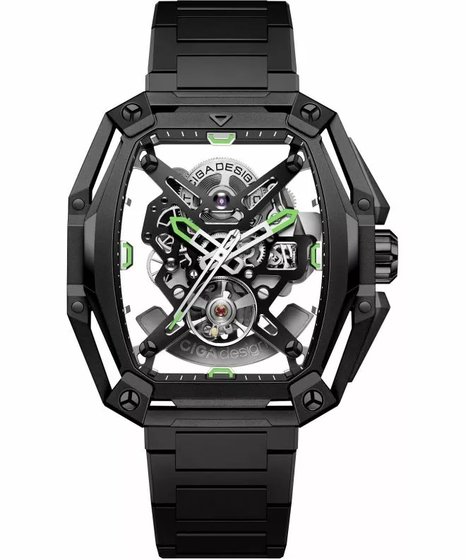 Годинник Чоловічий Ciga Design Z Series Hunter Skeleton Automatic Z035-BB01-W1B