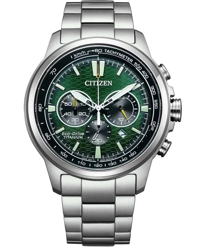 Годинник Чоловічий Citizen Eco-Drive Super Titanium Motor Chronograph CA4570-88X