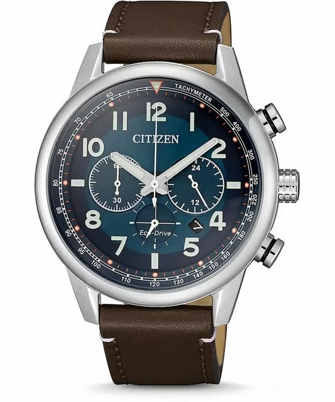 Годинник Чоловічий Citizen Leather Eco-Drive Chronograph CA4420-13L