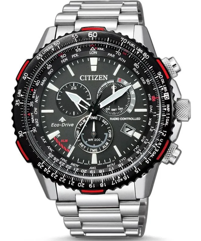 Годинник Чоловічий Citizen Eco-Drive Radio Controlled Chronograph Perpetual Calendar Promaster CB5001-57E