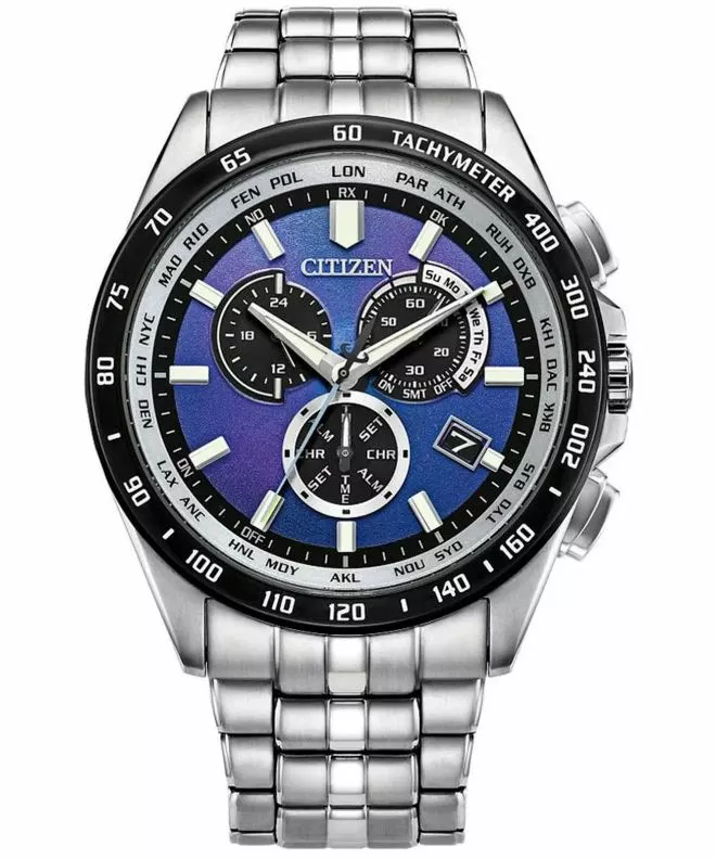Годинник Чоловічий Citizen Radio Controlled Unite With Blue Chronograph Solar Limited Edition CB5874-81L