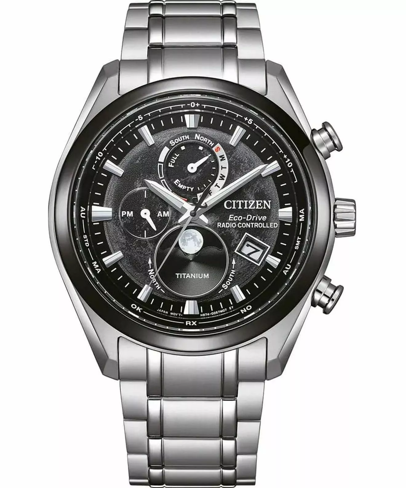 Годинник Чоловічий Citizen Tsukiyomi Radio Controlled Moonphase BY1018-80E