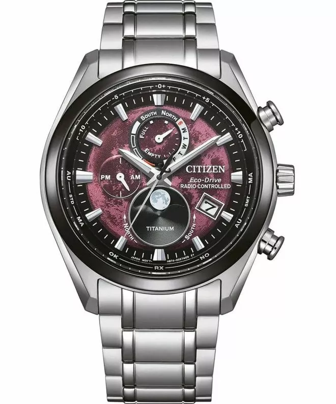 Годинник Чоловічий Citizen Tsukiyomi Radio Controlled Moonphase BY1018-80X