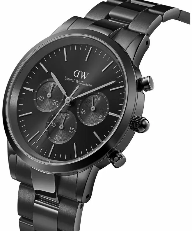 Годинник Чоловічий Daniel Wellington Iconic Chronograph Link Onyx B 42 DW00100642