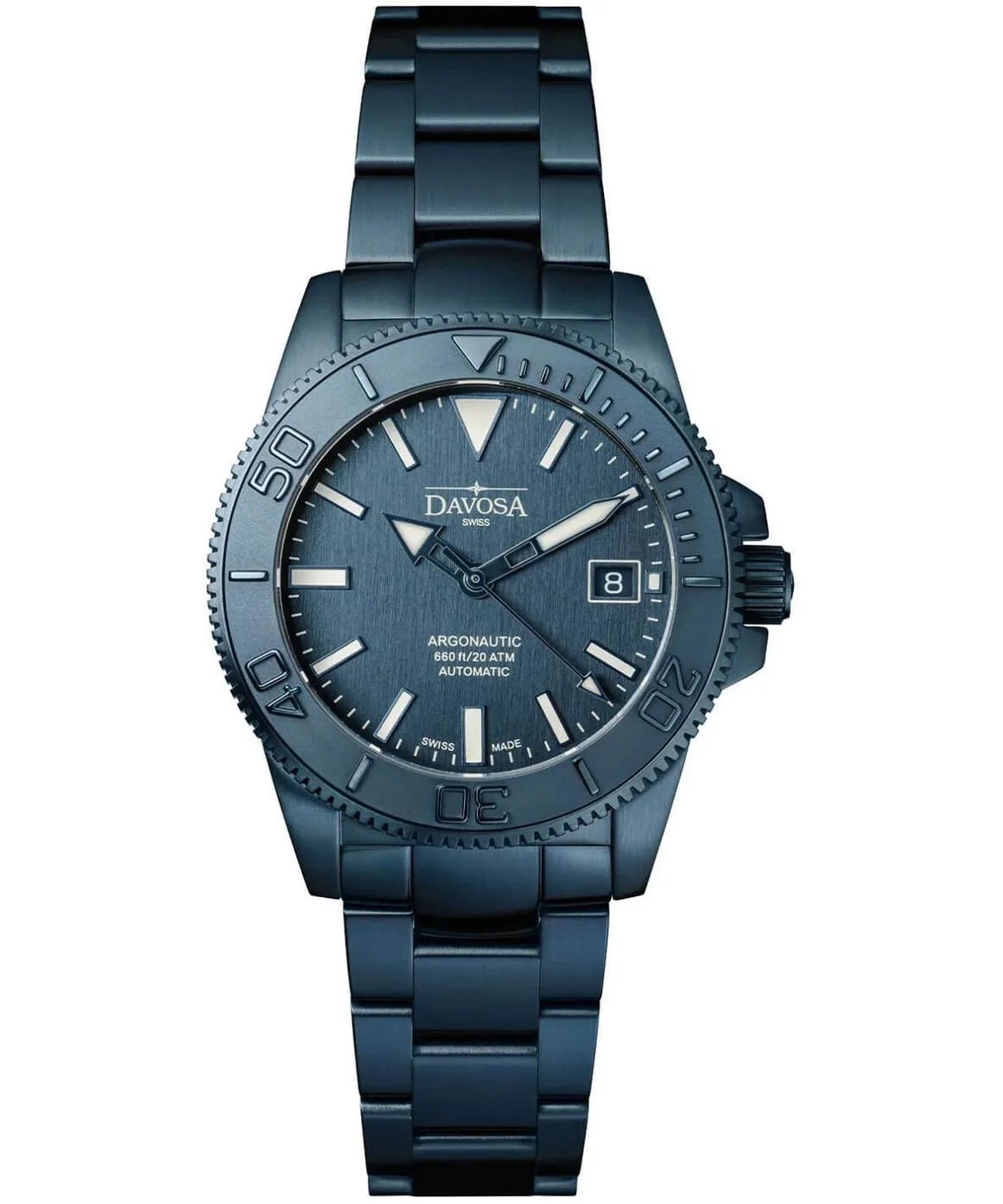 Годинник Чоловічий Davosa Argonautic 39 Monochrome Automatic Limited Edition 161.540.40