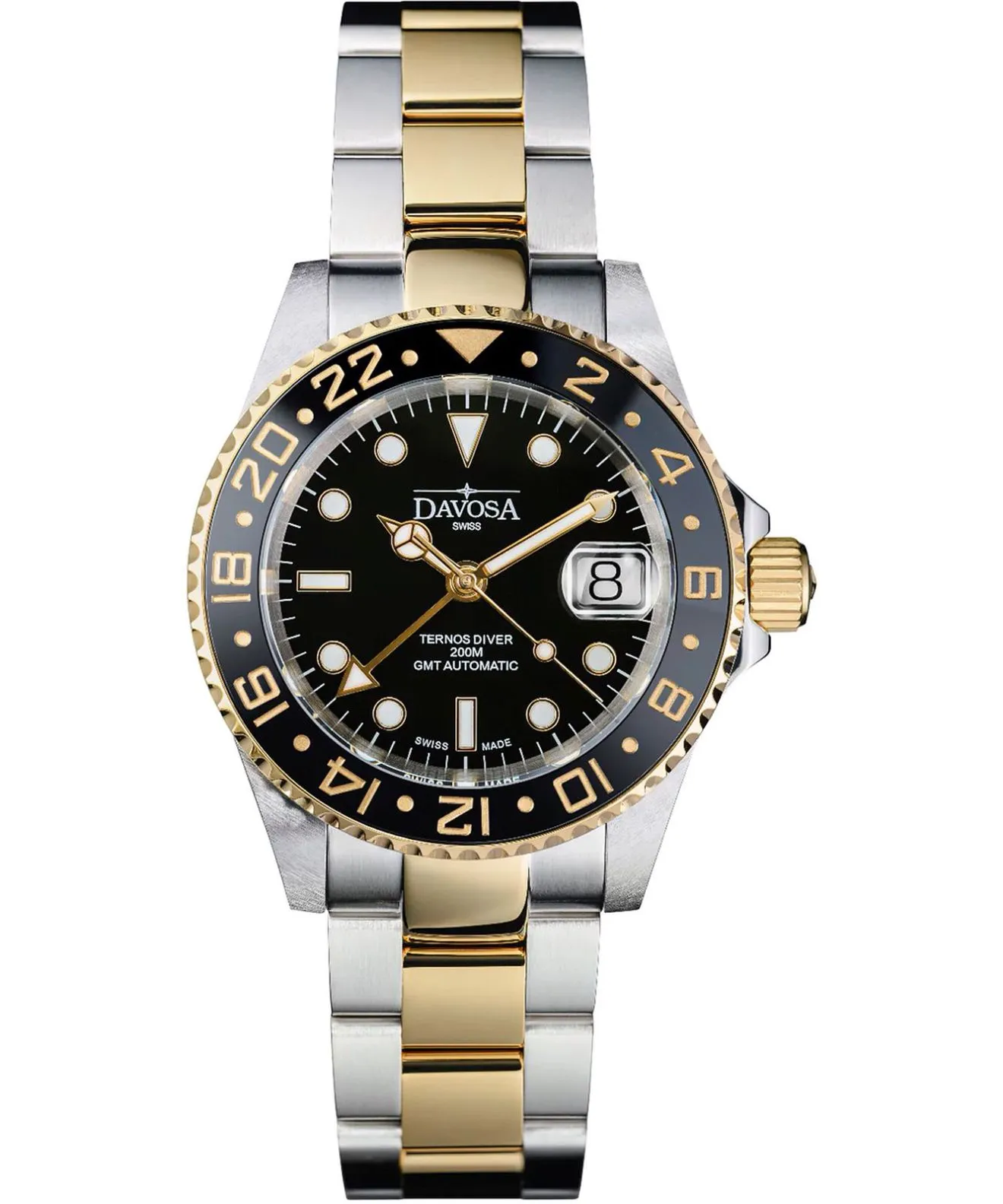 Годинник Чоловічий Davosa Ternos Ceramic Automatic GMT 161.591.50