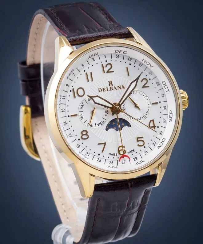 Годинник Чоловічий Delbana Retro Moonphase 42601.646.6.064
