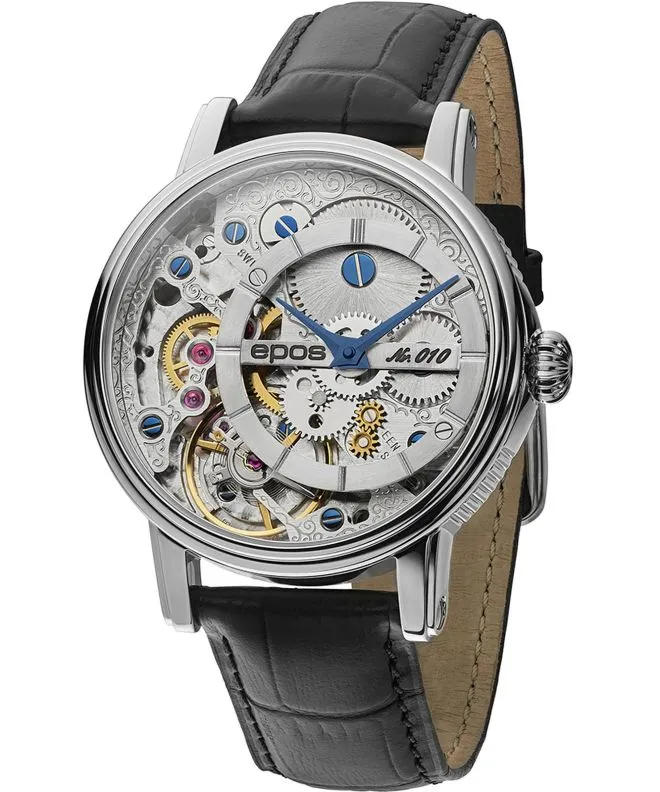 Годинник Чоловічий Epos Oeuvre D'Art Verso Skeleton Limited Edition 3435.313.20.18.25