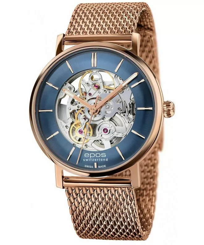 Годинник Чоловічий Epos Originale Skeleton Automatic 3437.135.24.16.34