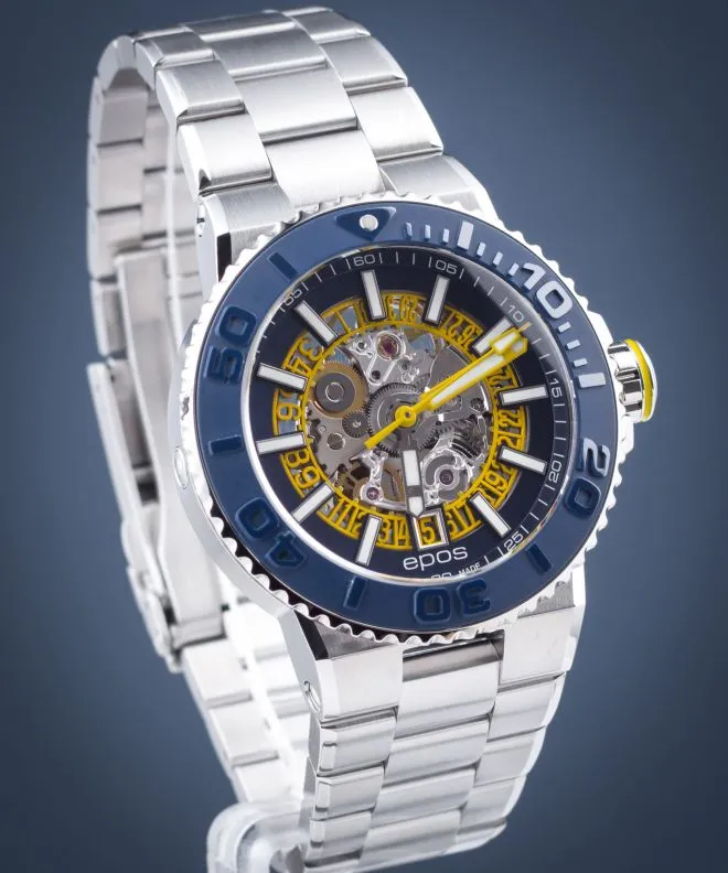 Годинник Чоловічий Epos Sportive Diver Skeleton Automatic 3441.135.96.16.30