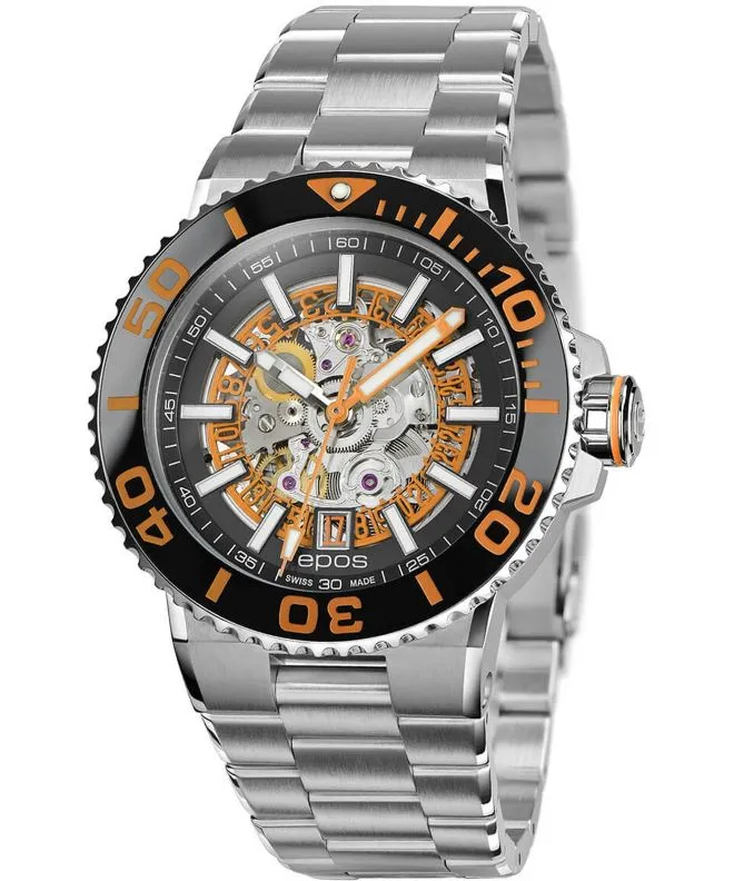 Годинник Чоловічий Epos Sportive Diver Skeleton Automatic 3441.135.99.15.30