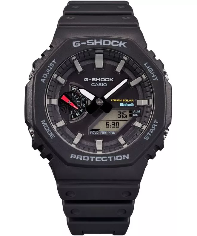 Годинник Чоловічий Casio G-Shock Octagon Carbon Core Guard Bluetooth Tought Solar GA-B2100-1AER