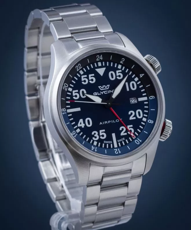 Годинник Чоловічий Glycine Airpilot GMT GL0348