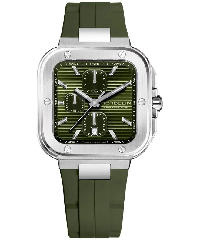 Годинник Чоловічий Herbelin Cap Camarat Square Chronograph 35646A116CK