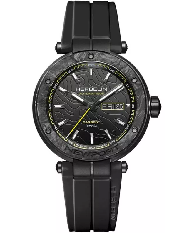 Годинник Чоловічий Herbelin Newport Carbon Titanium Automatic 1788CTN14CA