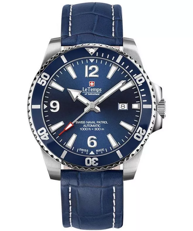 Годинник Чоловічий Le Temps Swiss Naval Patrol Automatic LT1045.03BL13