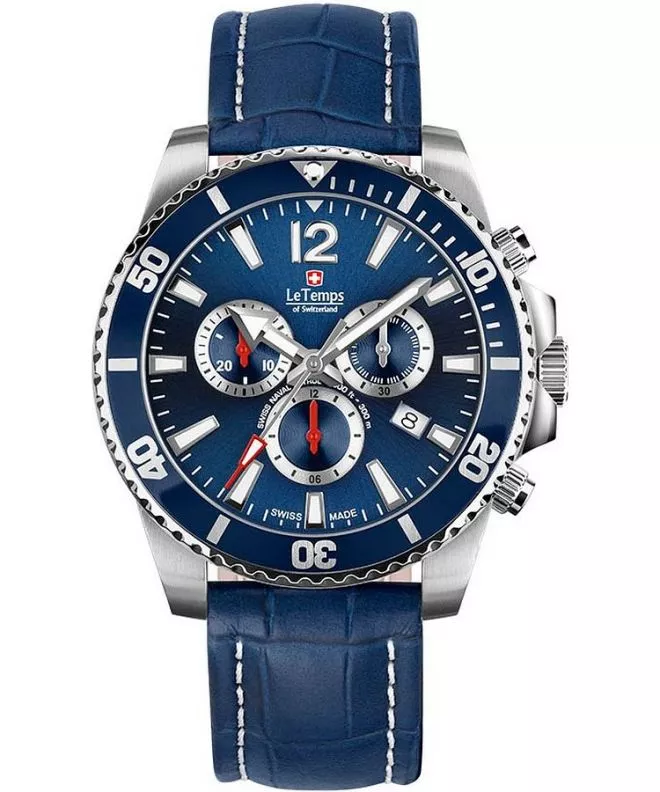 Годинник Чоловічий Le Temps Swiss Naval Patrol Chrono LT1044.03BL13