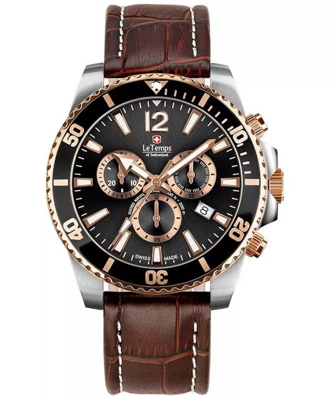 Годинник Чоловічий Le Temps Swiss Naval Patrol Chrono LT1044.45BL52