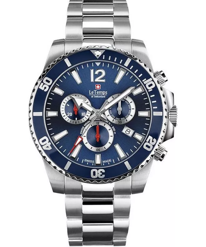 Годинник Чоловічий Le Temps Swiss Naval Patrol Chronograph LT1044.03BS01