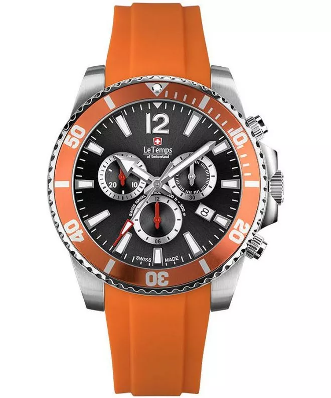 Годинник Чоловічий Le Temps Swiss Naval Patrol Chronograph LT1044.14BR05