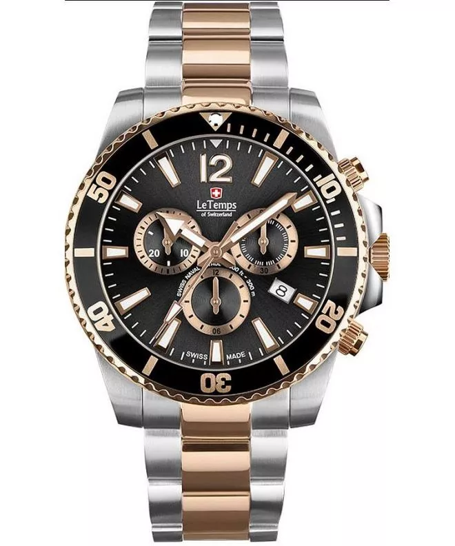 Годинник Чоловічий Le Temps Swiss Naval Patrol Chronograph LT1044.45BT02