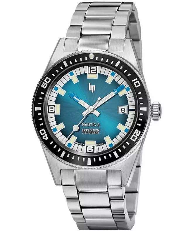 Годинник Чоловічий Lip Nautic 3 Automatique 7E Continent Limited Edition 670096